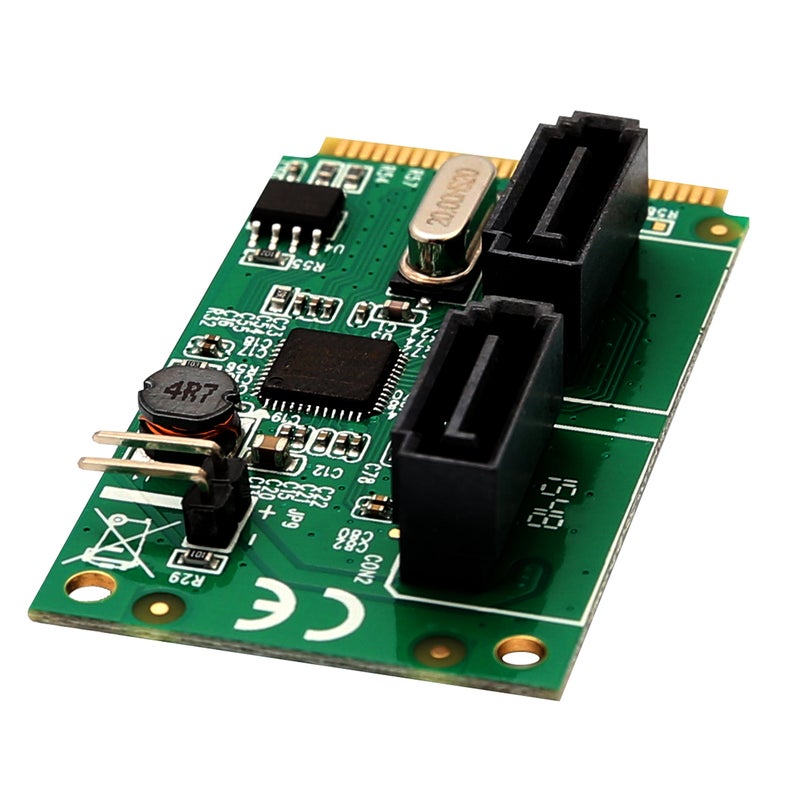 Syba 2 Port Mini PCIe to SATA III Controller Card AsMedia ASM1061 Chipset - Image 3